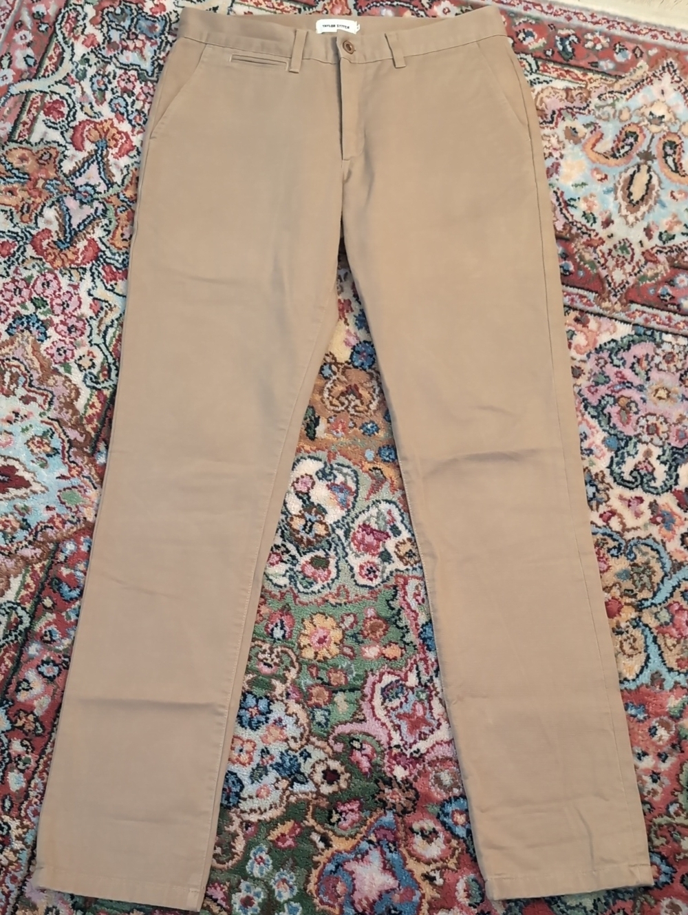 Taylor Stitch Tan Slim Chino Pants